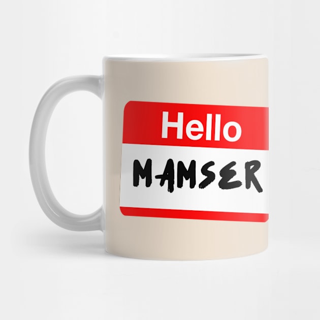 HELLO MAMSER FUNNY PINOY POCKET DESIGN by Aydapadi Studio